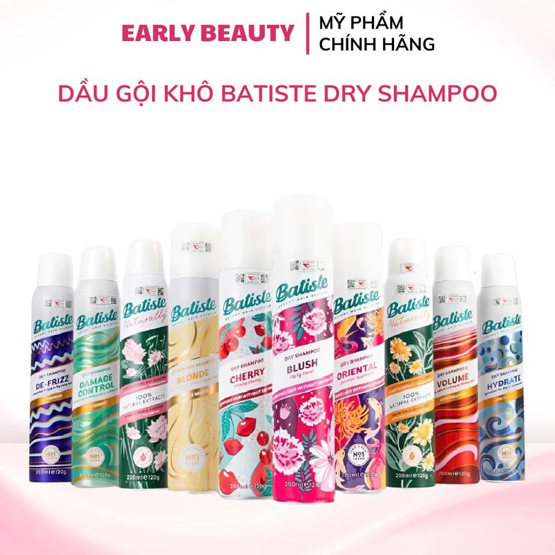 Dầu gội khô Batiste Dry Shampoo Dầu gội khô làm phồng tóc, sạch tóc, giúp tóc…