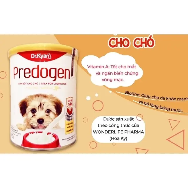 Sữa Bột Dr.Kyan Predogen Giúp Chó Còi & Chó Mang Thai Phát Triển Xương Răng Khỏe Mạnh