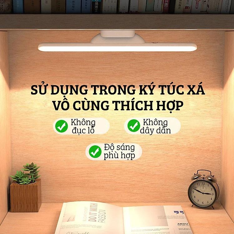 Đèn Học Led Dán Tường Hoặc Hút Nam Châm Siêu Dính Sạc Usb, Dùng Pin 3 Chế Độ Ánh Sáng Bảo Vệ Mắt
