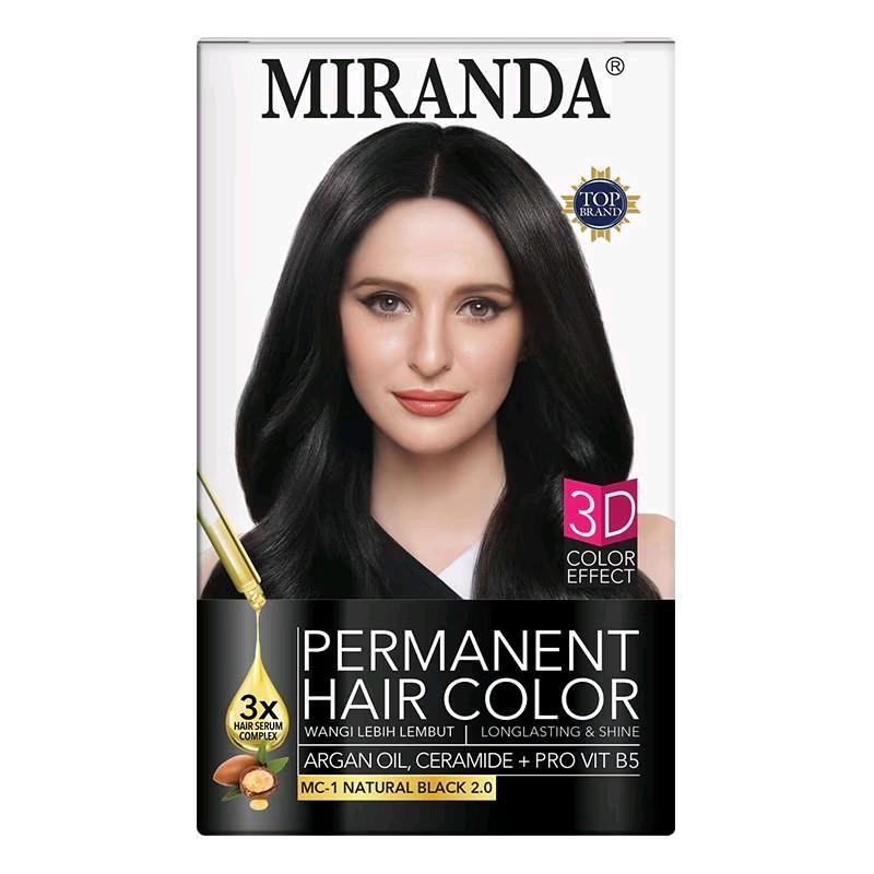 Miranda cat pewarna rambut harga murah cuci gudang Hitam Kering 0
