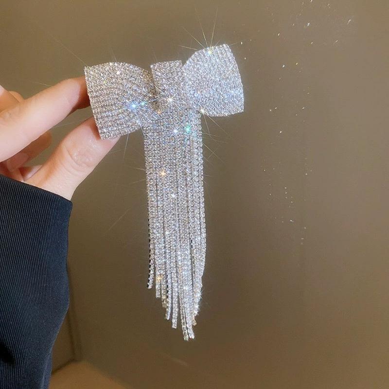  Bướm kết tua kẹp tóc kim loại mùa xuân clip phụ kiện tóc phụ nữ 