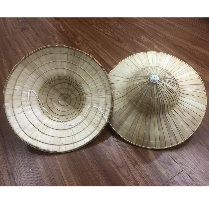 Nón câu cá , nón lá cọ vành rộng đan tay che nắng mưa khi đi câu cá ,dã ngoại Phụ Kiện Chạy Xe Đạp Sport Unisex Nam