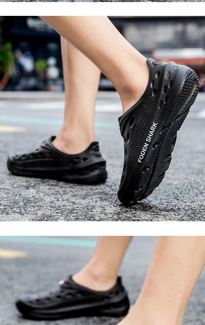 Product Introduction of 2024 New Summer Men's Sandals Outdoor Non-Slip Wear-Resistant Hole Shoes Men's Casual Platform Slippers Men's Outdoor Beach Shoes Footwear Boy 12