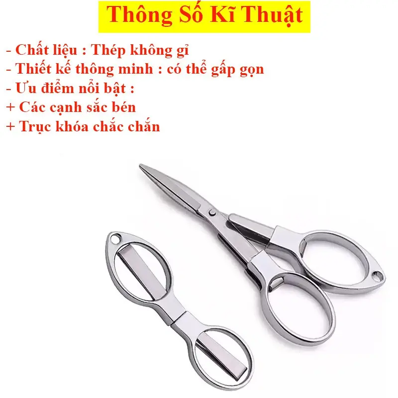 Kéo Cắt Dây Câu Cá Hình Số 8 Gấp Gọn Thiết Kế Thông Minh PK43 1