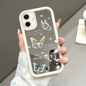 Casing Hp Untuk Samsung A06 Butterfly Cermin Phone Case Kupu-kupu Mirror Softcase Kesing Soft Silikon Cassing Sofcase Cesing Kasing Chasing 8075