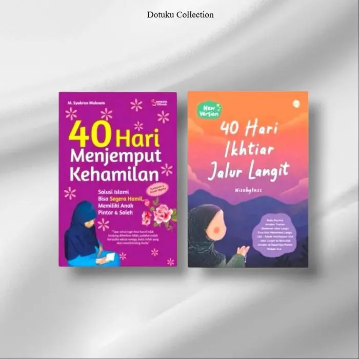 Paket 2 Buku 40 Hari Menjemput Kehamilan - 40 Hari Ikhtiar Jalur Langit ( Isi 2 Buku ) Latin Tahun