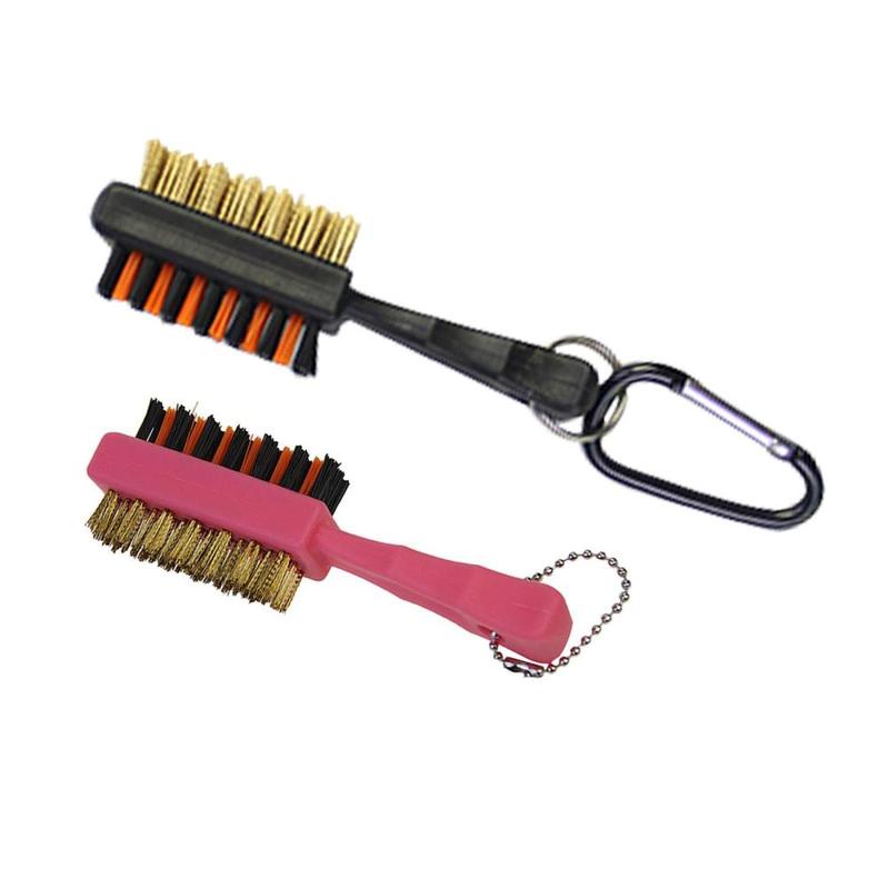 Golf Club Brush Professional Double Sided Portable Multipurpose Cleaner Brush for Father's Day Enthusiast Men Outdoor Training 1