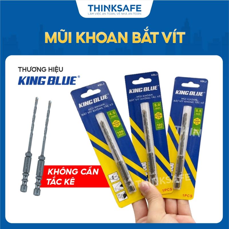  Mũi khoan không tắc kê chuôi lục giác KingBlue KBLJ kích thước 3 - 10mm Mũi khoan tường gạch men bắn vít 