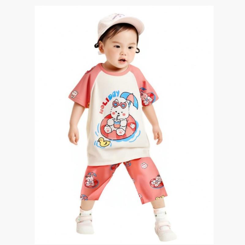 Product Introduction of TinySaya Terno Sando Kids Baby Clothes Sets,Kids Boys Clothing Set,Cartoon Rabbit Lion Design Kids Girls Clothes Suit,Child Baby Outfits,Kids Fashion Clothing Suit Unisex Cotton 2 Piece Set For 0-5 Years Old New 14