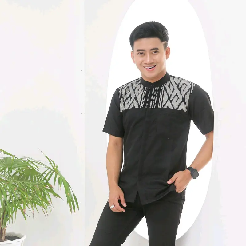 Kemeja tenun | baju koko pria | baju ramadhan | baju tenun 5