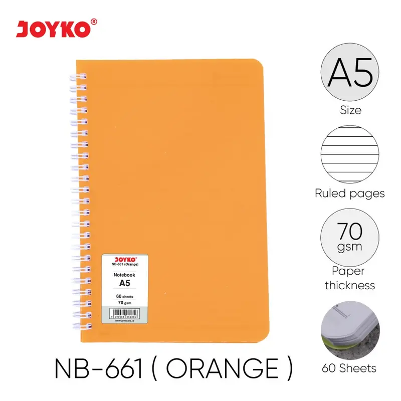 Ruled Notebook Diary Agenda Buku Catatan Bergaris Joyko Nb-661 60 Lembar 3
