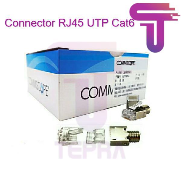 Jual Connector RJ45 UTP Cat6 Commscope / AMP Konektor Original - 30 Pcs ...
