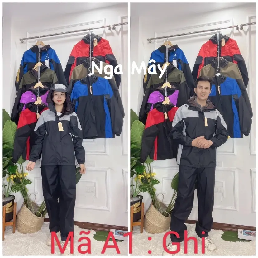 Bộ quần áo mưa cao cấp 2 Lớp Chống thấm tuyệt đối xuất Khẩu Nhật, Hàn