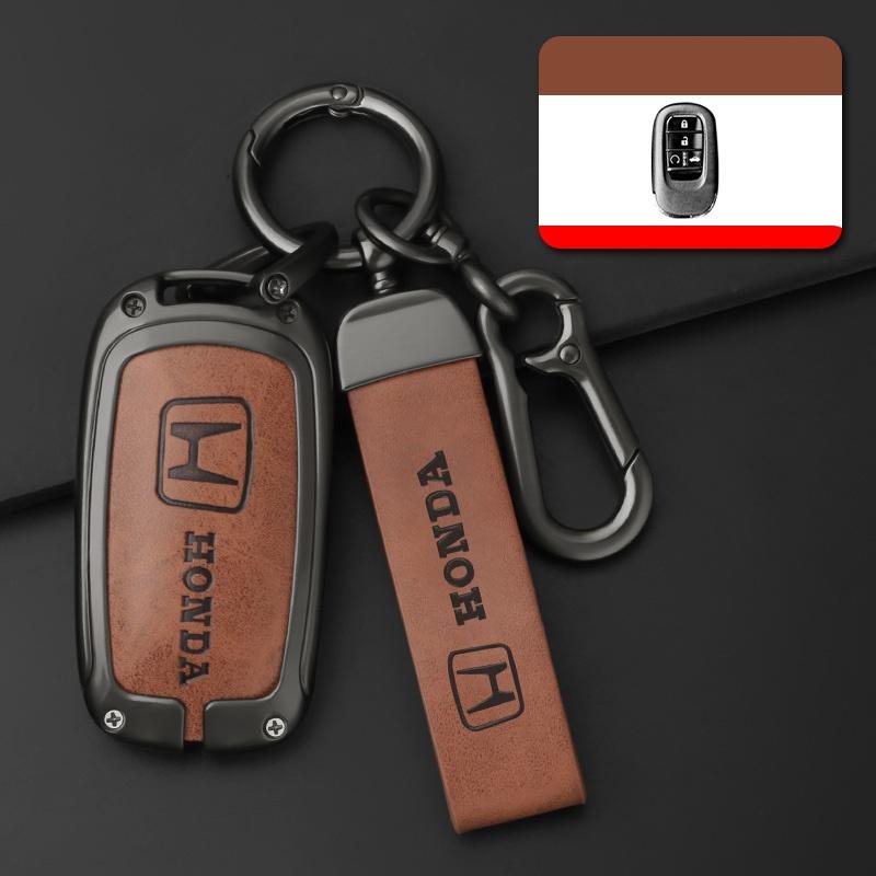 Zinc Alloy Car Remote Key Case Cover Shell For Honda Civic 2022 2/3/4/5 Buttons Protector Holder Fob Keyless Car Accessories 6