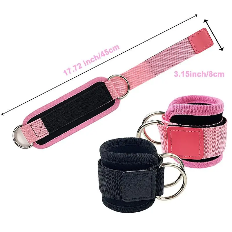 Ankle Strap for Cable Machine, 6 Counts/set Ankle Cuff for Leg Exerciser, Leg Trainer, Buttock Trainer, Gym Accessories for Home Gym Workout 5