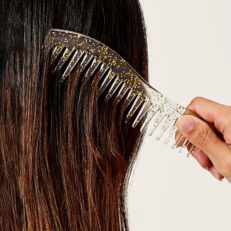 Product Introduction of Creative Hairdressing Wide Tooth Hair Combs Scalp Massage Hair Brush Salon Barber Women Girls Hair Styling Haircut Tool Beauty H 24