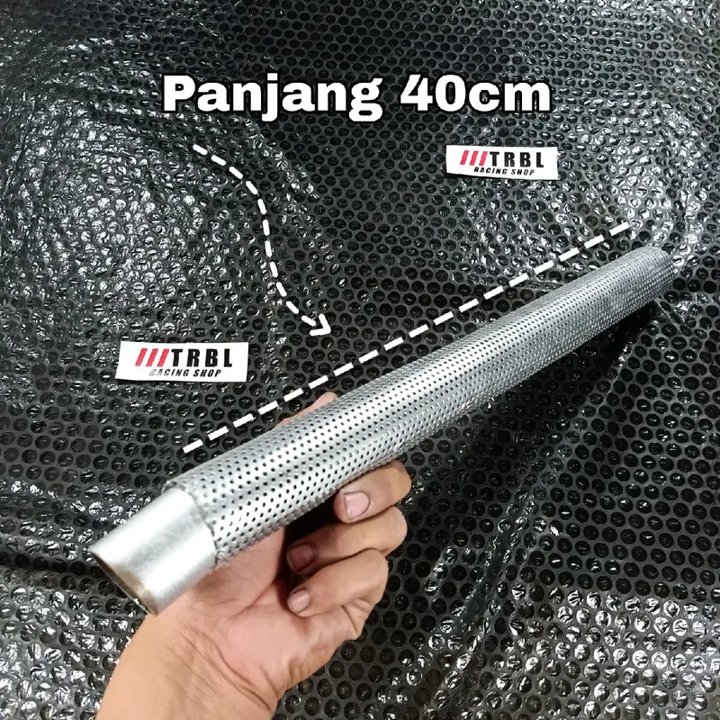 Saringan Knalpot Copy CMS Peredam Suara Knalpot Racing Inlet 35 Lubang Plat 2 mm 2