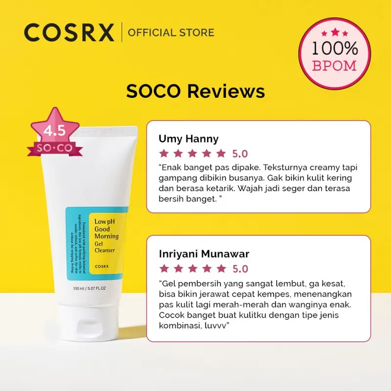 COSRX Low pH Good Morning Cleanser - 150 ML (Semua Jenis Kulit) 4