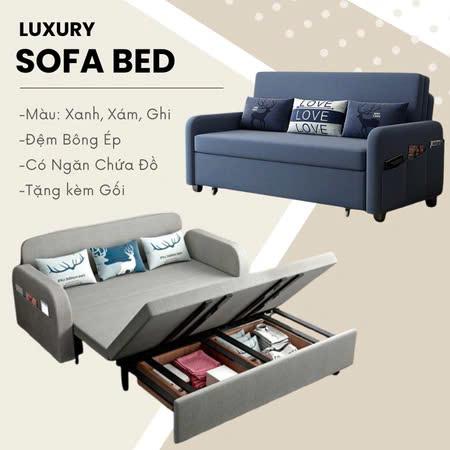 Giường sofa thông minh gấp gọn đa năng cho phòng ngủ hiện đại, Ghế sofa giường gấp gọn kéo ra thành giường ngủ cao cấp