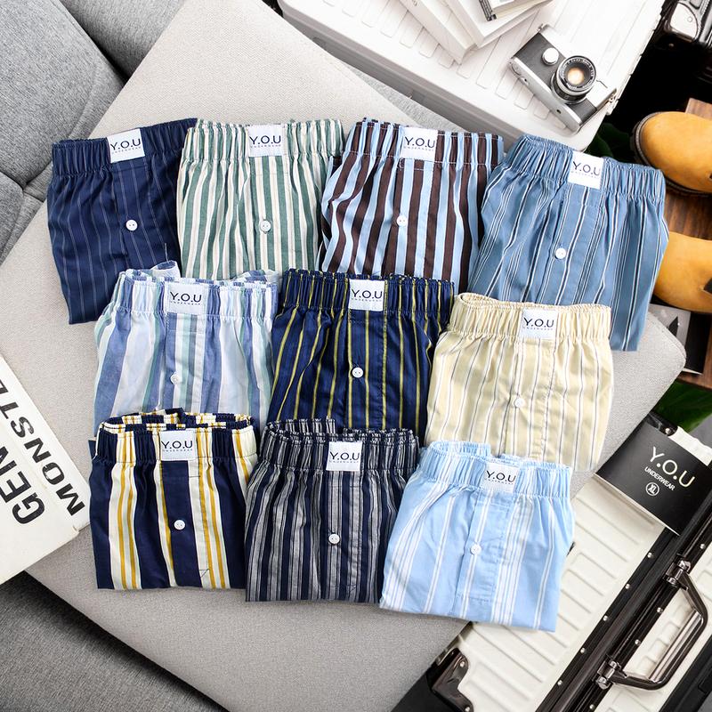 Quần Đùi Mặc Ngủ Thoải Mãi Cho Nam Chất Vải KATE Cotton Mềm Mịn YOU Underwear Size 40-90kg Menswear