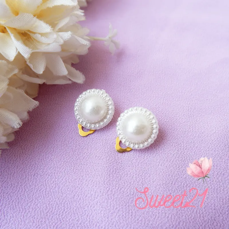 Anting Hijab  Anting Klip  Hijab Kekinian Sweet21 Nada TWB101 Perempuan 8