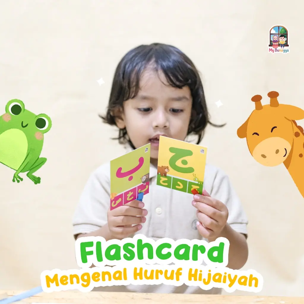 Flashcard - Mengenal Huruf Hijaiyah (Free 4 Jepitan Kayu)