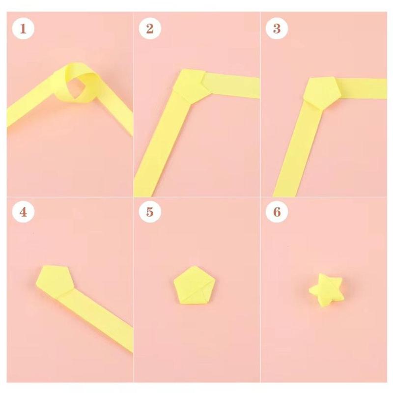 Product Introduction of Mini Star Wishing Bottle Creative Origami Star Plastic Bottle Transparent DIY Craft Plastic Jar Five-pointed Star Glass Storage Bottle 23