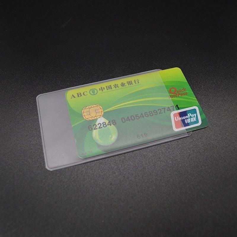 Product Introduction of Casual Transparent Waterproof Protect Credit Cards Anti-magnetic Bank ID Card Sleeve Card Cover Card Case ID Card Holder 11