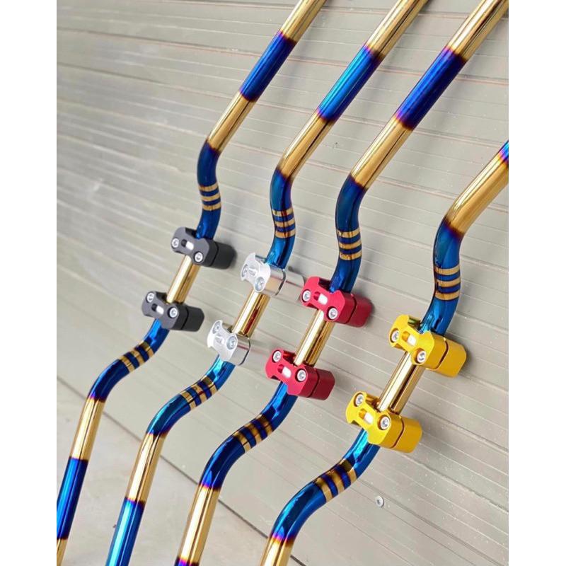 Ghi Đông Titan Trung Quốc kèm Cùm Nâng Đủ Màu Phụ Tunf Xe Điện Phụ Kiện Phụ Tùng