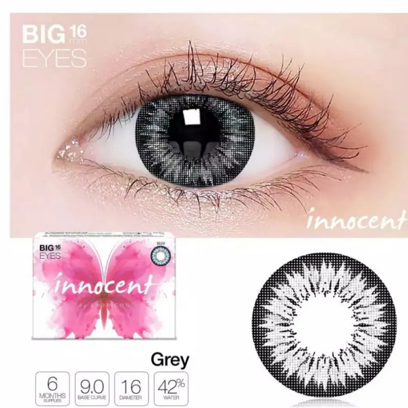 Softlens X2 INNOCENT 16 MM GREY MINUS -0.50 S.D -6.00 by EXOTICON Soflen Minus