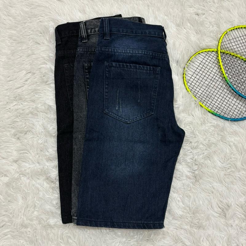 Combo 3 quần short jean nam wash xước nhẹ # quần short jean nam giá rẻ # quần jean nam đẹp # quần jean nam giá xưởng Menswear semi semi short quần short sooc đùi kaki tây _ quan stargazing shorts men
