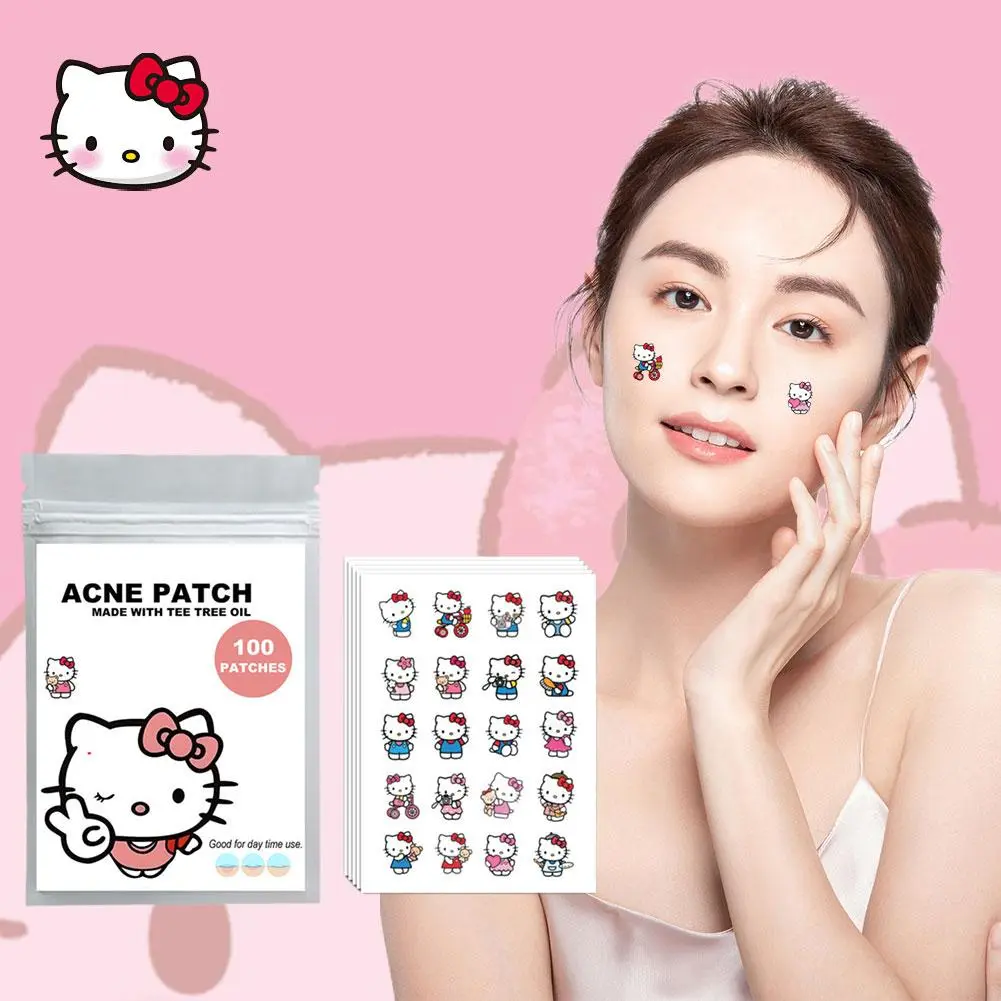 Cute Cartoon Cat PE Acne Patch Waterproof Covering Acne Pimple Patches