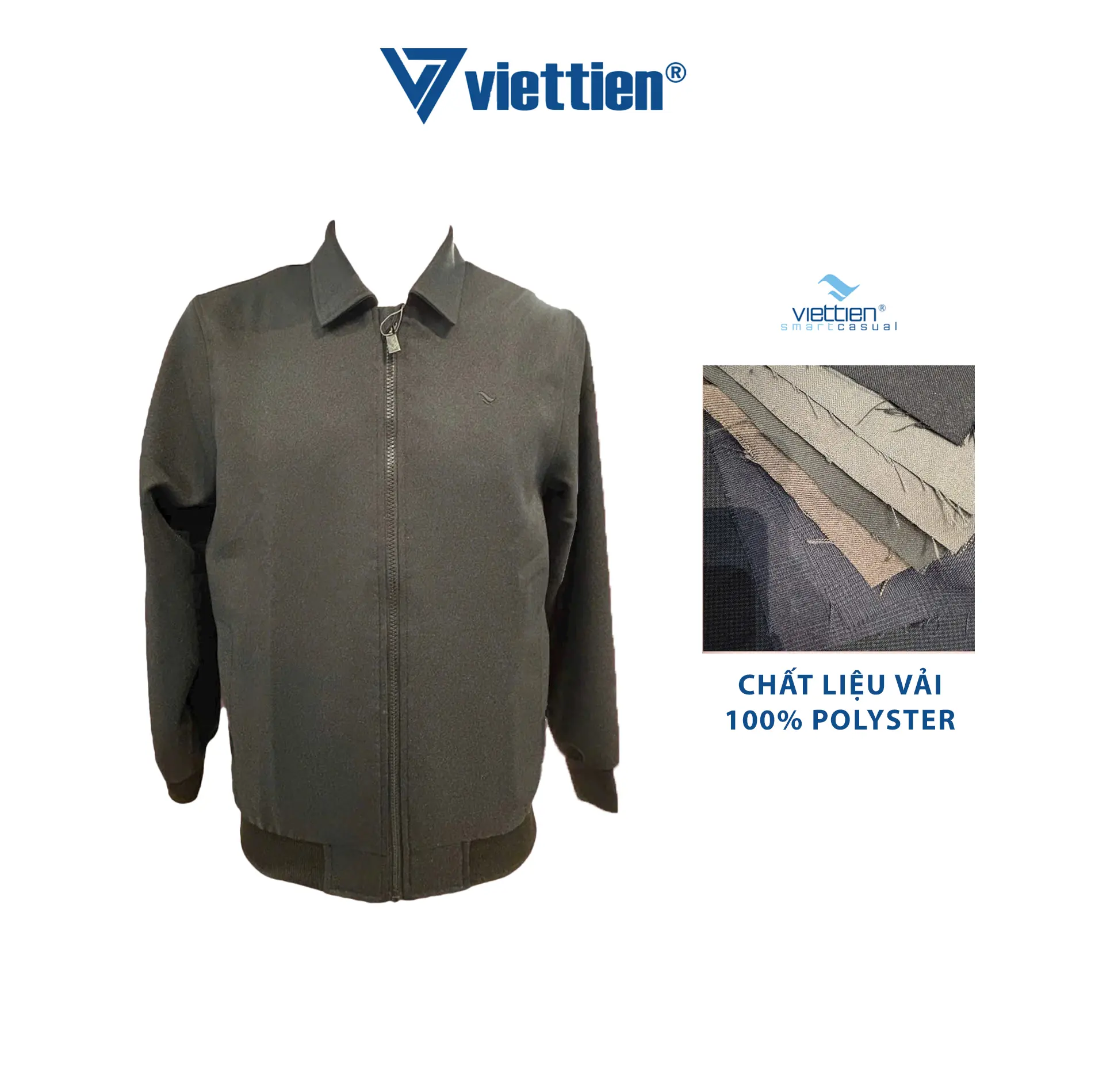 Áo khoác Việt Tiến 100% Poly [6R5111] mensware aokhoac nam Menswear Jacket