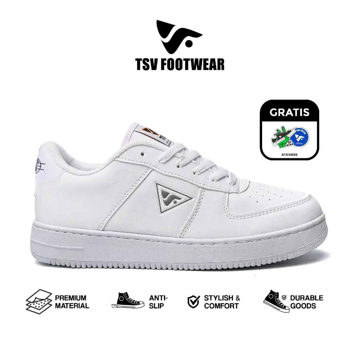 TSV FORZA ORI 36-43 Sepatu tsv footwear white/sepatu pria/sepatu wanita/sepatu lokal brand Casual Shoes Karet Kasual