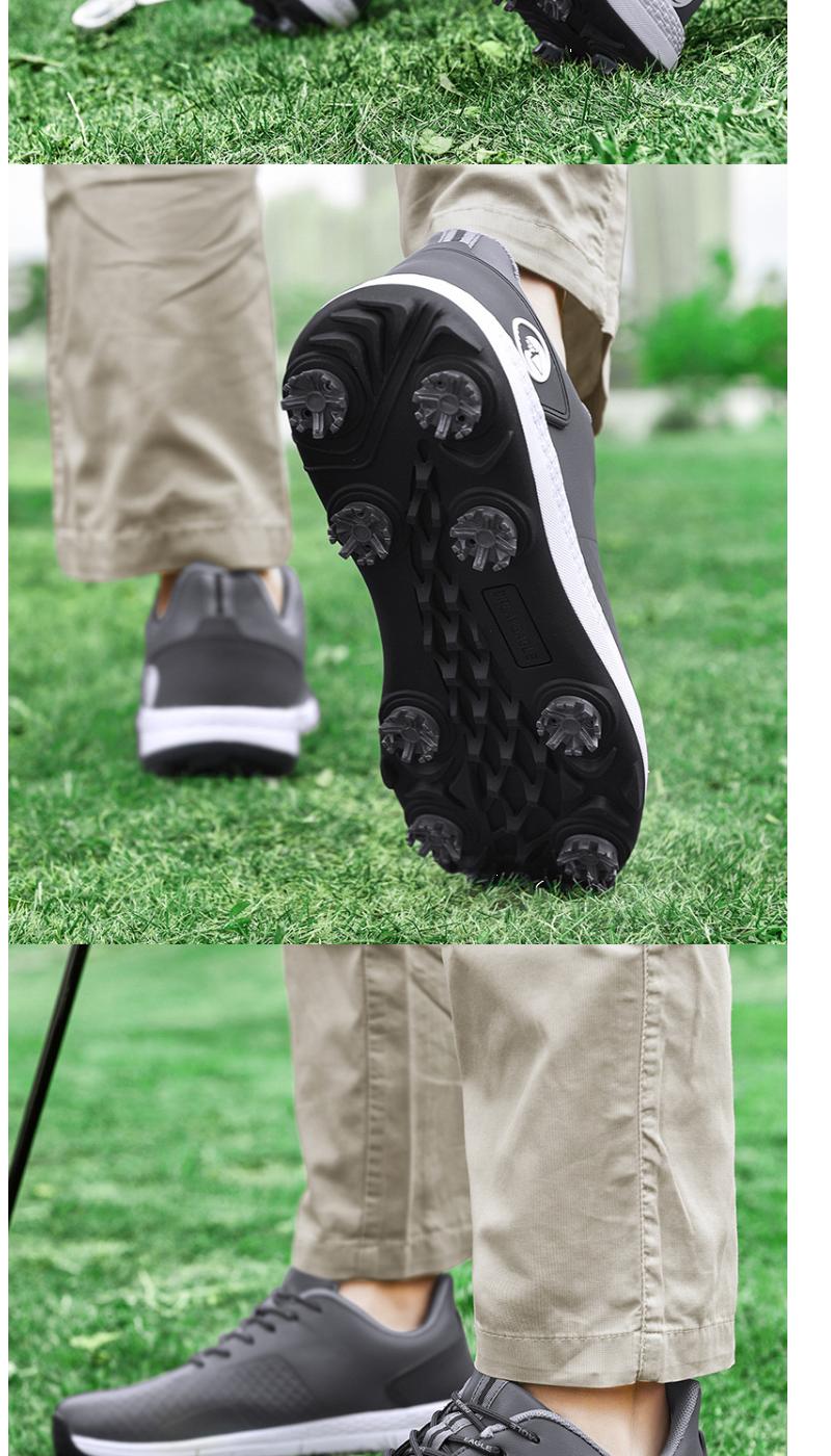 Product Introduction of Men's Professional Brush Shoe Golf Shoe Waterproof plus Size Golf Training Sneakers Non-Slip Low-Top Breathable Xz25037 20