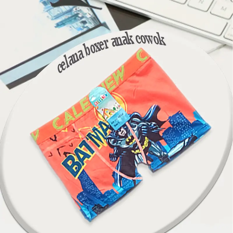 6 PCS Celana Dalam Boxer Anak Cowok 1 Sampai 9 Tahun Fashion Motif 2
