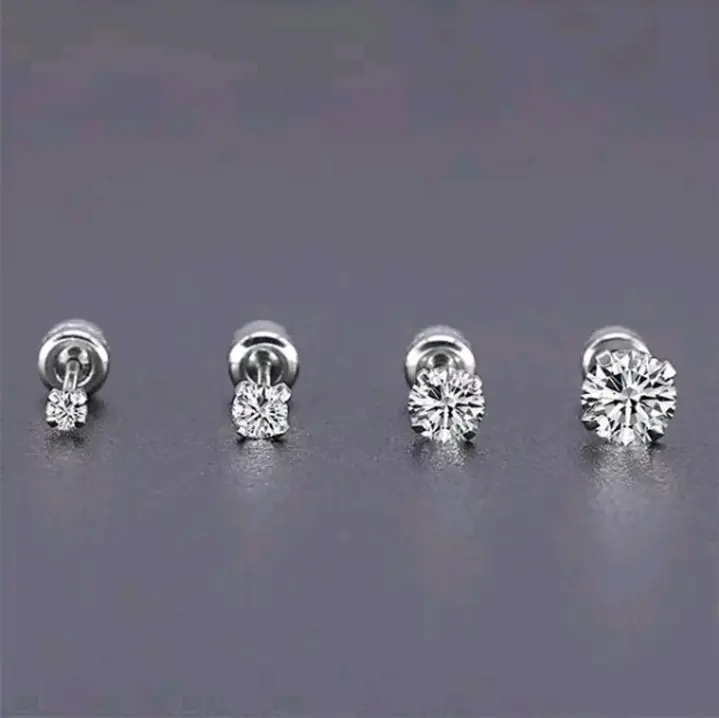 ANTING TINDIK PRIA DAN WANITA KEREN Silver 3