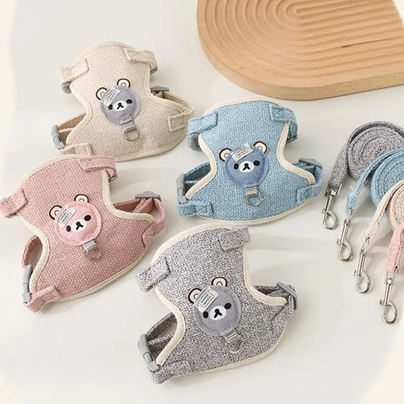Dây Xích Mèo, Phong Cách Áo Vest, Dễ Thương Và Cổ Tích, Thích Hợp Cho Mèo Và Chó, Dây Xích Chó, Phong Cách Dây Nịt, Đi Dạo, O2Q3 1