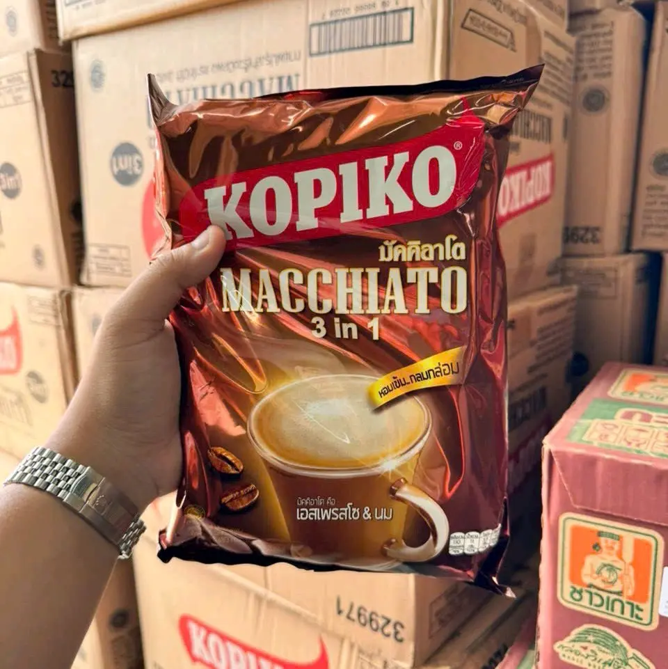 Cafe sữa Kopiko 3 in 1, hàng nhập Thái Lan. Bịch 20 gói x 24g