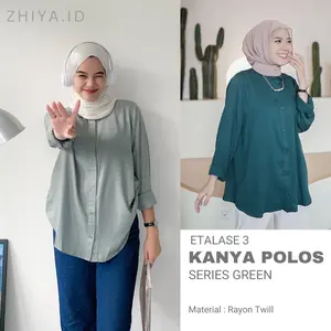 Kanya Polos Part 3 Kemeja Wanita