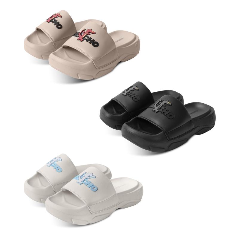 Dép RENCHO Rồng Vô Tri quai ngang dễ thương R1 cao 4.5 cm nam nữ