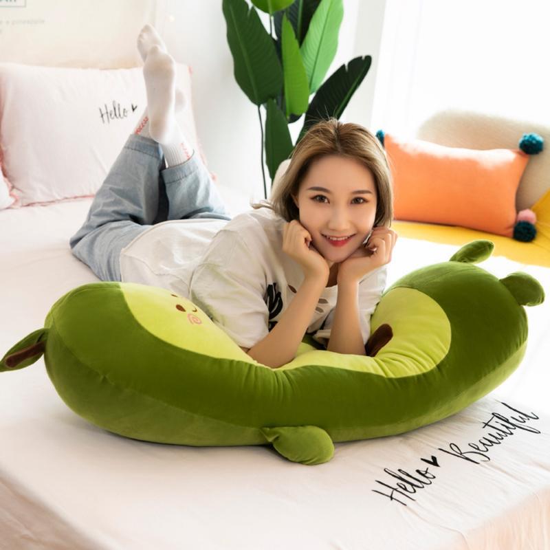 Size 1m - Gấu Bông quả bơ cute to dài, Siêu mịn