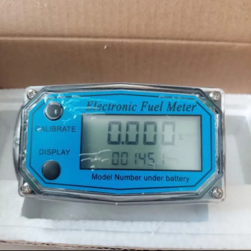 flowmeter biru digital turbine pompa minyak 1 inci 1