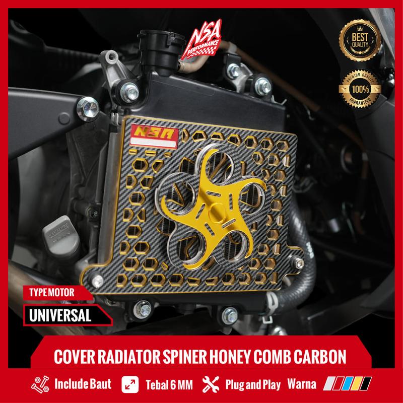 COVER RADIATOR CARBON VARIO 125-150, PCX 150, ADV 150 HONEYCOMB SPINER CARBON SERIES Akrilik Aksesoris 4