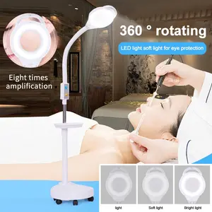 LED Lampu Facial Led Disesuaikan Magnifiying Lamp Lampu Meja Desk Lamp Kaca Pembesar Digunakan Di Salon Kecantikan Dokter Gigi Putih