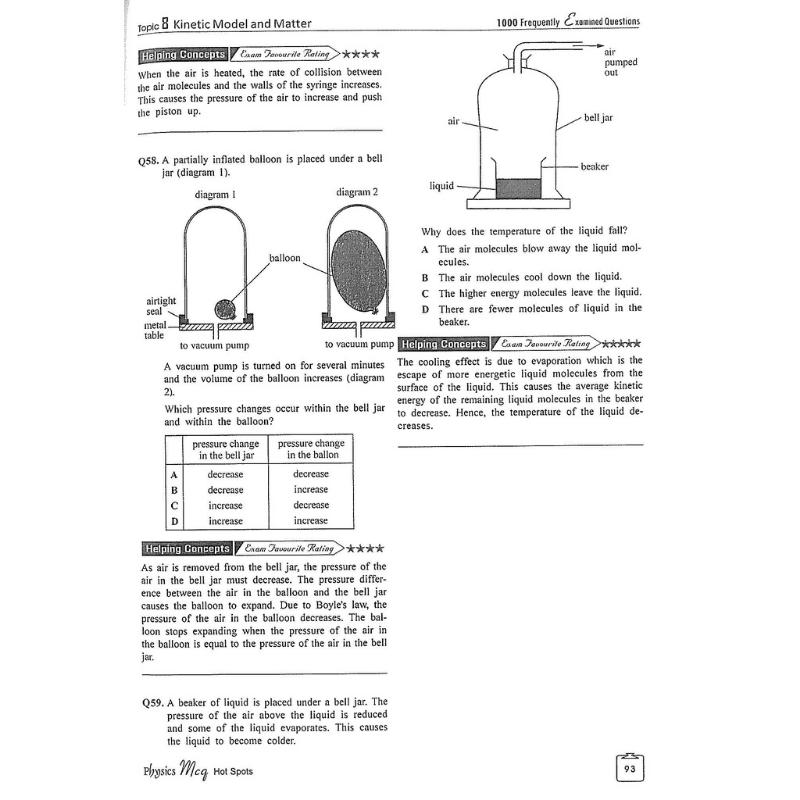Product Introduction of High Quality O Level Physics MCQ Hot Spots / Upper Secondary / Physics / Assessment Books 5