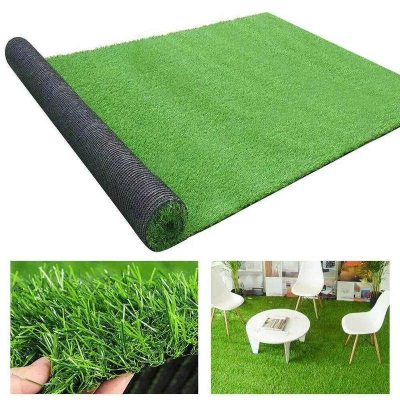 Mô phỏng bãi cỏ nhân tạo, rêu giả, đồng cỏ chống trượt, thảm cỏ Xanh Lá , DIY, trang trí cảnh quan sân vườn trong nhà và ngoài trời