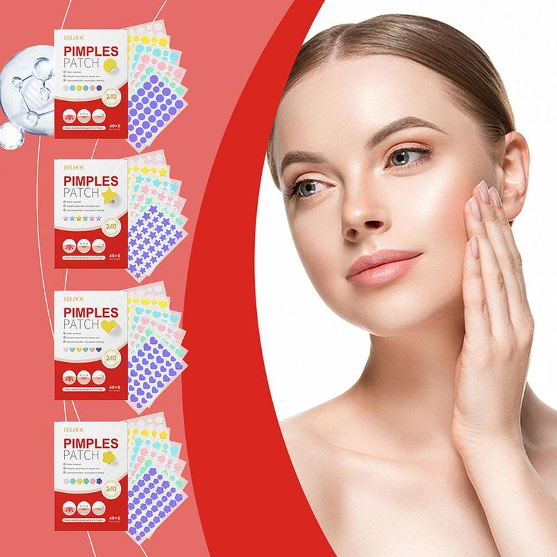 240pcs Salicylic Acid Acne Patch Colorful Heart Star Acne Shaped Pimple Patch N6S9 3