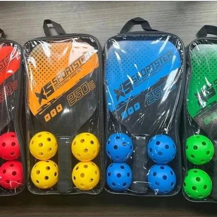 [Tặng 4 quả bóng] Bộ 2 Vợt Chơi Bóng Pickleball Siêu Nhẹ Kèm Túi Đựng Bóng Chuyên Nghiệp Bền Đẹp Chắc Tay (Giao màu ngẫu nhiên) 6