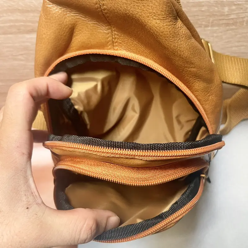 Túi đeo chéo nam da bò thật thời trang cá tính VB01- Bảo hành 2 năm 3